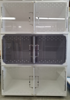 Cat Hospital 3 with tinted and clear acrylic doors front view